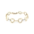 Gold Women's Bracelet Heart with Zircons