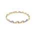 Bracelet made of Combined Gold with Zircones