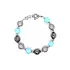 Ladies White Gold Beaded Bracelet