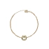 Gold Bracelet with Round Plate