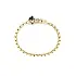 Gold Ladies Bracelet with Black Stones