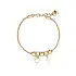 Gold Bracelet with Shining Stones and Symbolism of Love and Faith