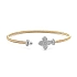 Bangle Bracelet made of Combination Gold