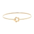 Gold Bangle Bracelet Flower