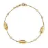 Gold Bracelet with Zircons