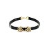 Gold Bracelet with Rubber