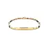 Gold Men's Bracelet with Plate