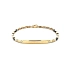 Gold Men's Bracelet with Plate