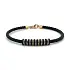 Gold Men's Leather Bracelet