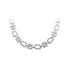 Women's White Gold Necklace with Zircons