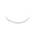 Women's White Gold Necklace with Zircons