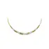Gold Women's Necklace with Zircons