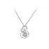 Necklace with White Gold Zircons