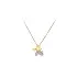 Gold Butterfly Necklace with Zirconias