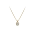 Gold Necklace with Zircons
