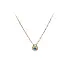 Gold Necklace with Blue Stone