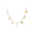 Gold Ladies Necklace Flowers