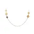 Gold Ladies Necklace Flowers