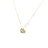 Gold Heart Necklace with Zirconias
