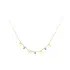 Gold Necklace with Zircons