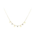 Gold Necklace with Zircons