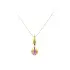 Gold Necklace with Purple Stone