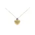 Gold Heart Necklace with Zirconias