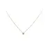 Gold Solitaire Necklace with Zircon