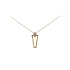 Gold Necklace with Zircons