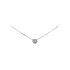 Necklace with White Gold Zircons