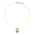Gold Necklace with Enamel