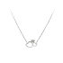 Necklace Connected Hearts in White Gold