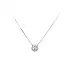 Necklace with White Gold Zircons