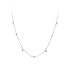 Necklace with White Gold Zircons