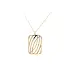 Gold Necklace with Geometric Pendant