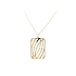 Gold Necklace with Geometric Pendant