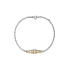 Children's Bracelet with Plate made of Combined Gold