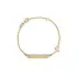 Golden Baby Bracelet with Plate
