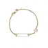 Golden Baby Bracelet with Plate