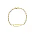 Golden Baby Bracelet with Plate