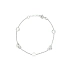 White Gold Chain Hearts