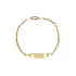 Gold Baby Bracelet with Engraving Plate