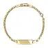 Golden Baby Bracelet with Plate