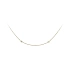 Gold Necklace with Zircons