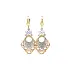 Gold Combination dangle earrings