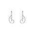Gold Earrings with Zircons