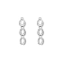 Gold dangle earrings with Zircons