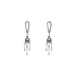 Gold Pearl Earrings with Zircones
