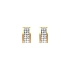 Gold Earrings with Zircons