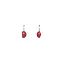 Earrings with White Gold Coral